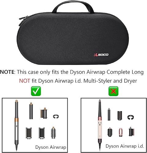 Miniatura 4 de RLSOCO Funda rígida para Dyson Airwrap Complete Styler y accesorios, Negro -, Tradicional