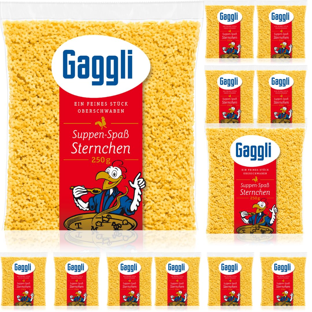 Gaggli Sternchen Nudeln pasta nudeln 250 gramm x 12 Stück