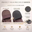 ANSIJA shoes for man and women Non Slip Shoe Sole Repair Rubber Self Adhesive Cuttable formal shoes slippers Sole Cover Grips Anti Slip Sole Repair 1 Meter 10 CM Role Patch Protector (PACK of 1) gallery image