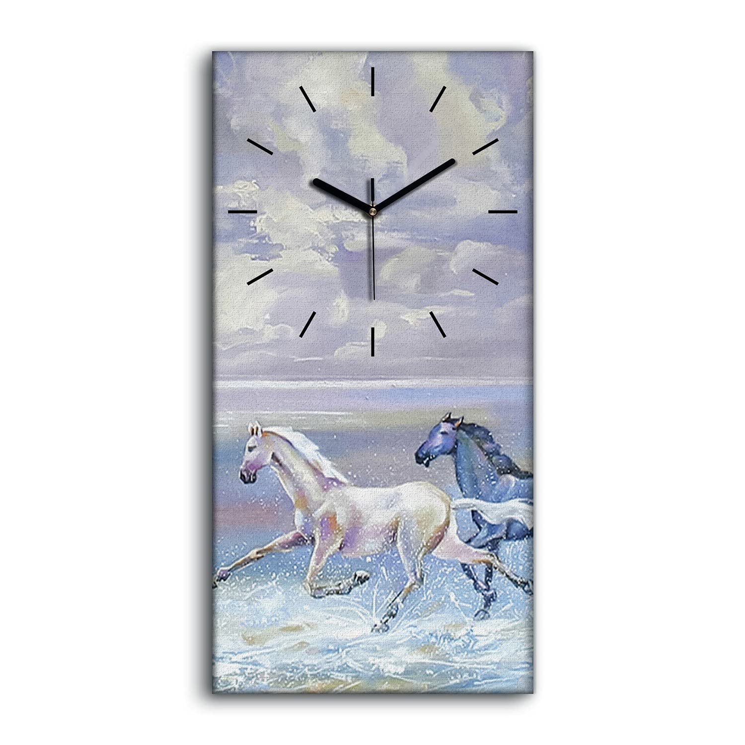 Horloge sur Toile Ne Pas Tic Tac Déco Murale Salon Moderne Tableau Grand Format