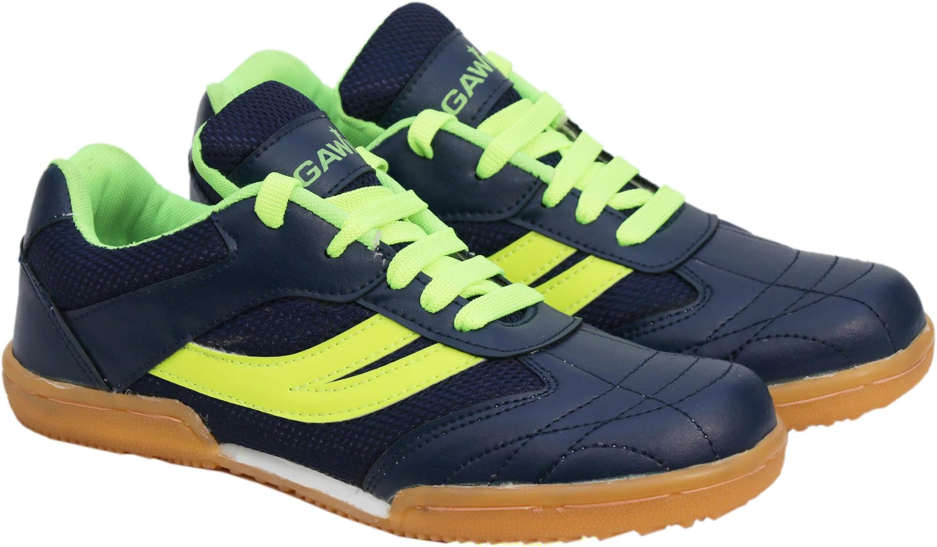 Gawin Men's and Women's Navy Blue Mesh Smash Cup Sole Non-Marking Badminton Shoes (7)