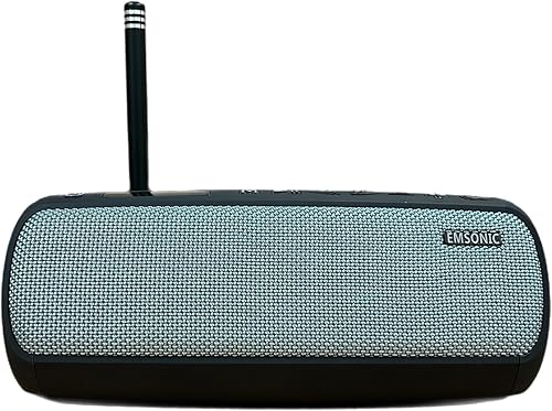 Miniatura 9 de Saver By Emsonic - Altavoz Bluetooth portátil, altavoz impermeable con detector de monóxido de carbono y radio FM, tiempo de reproducción de 24