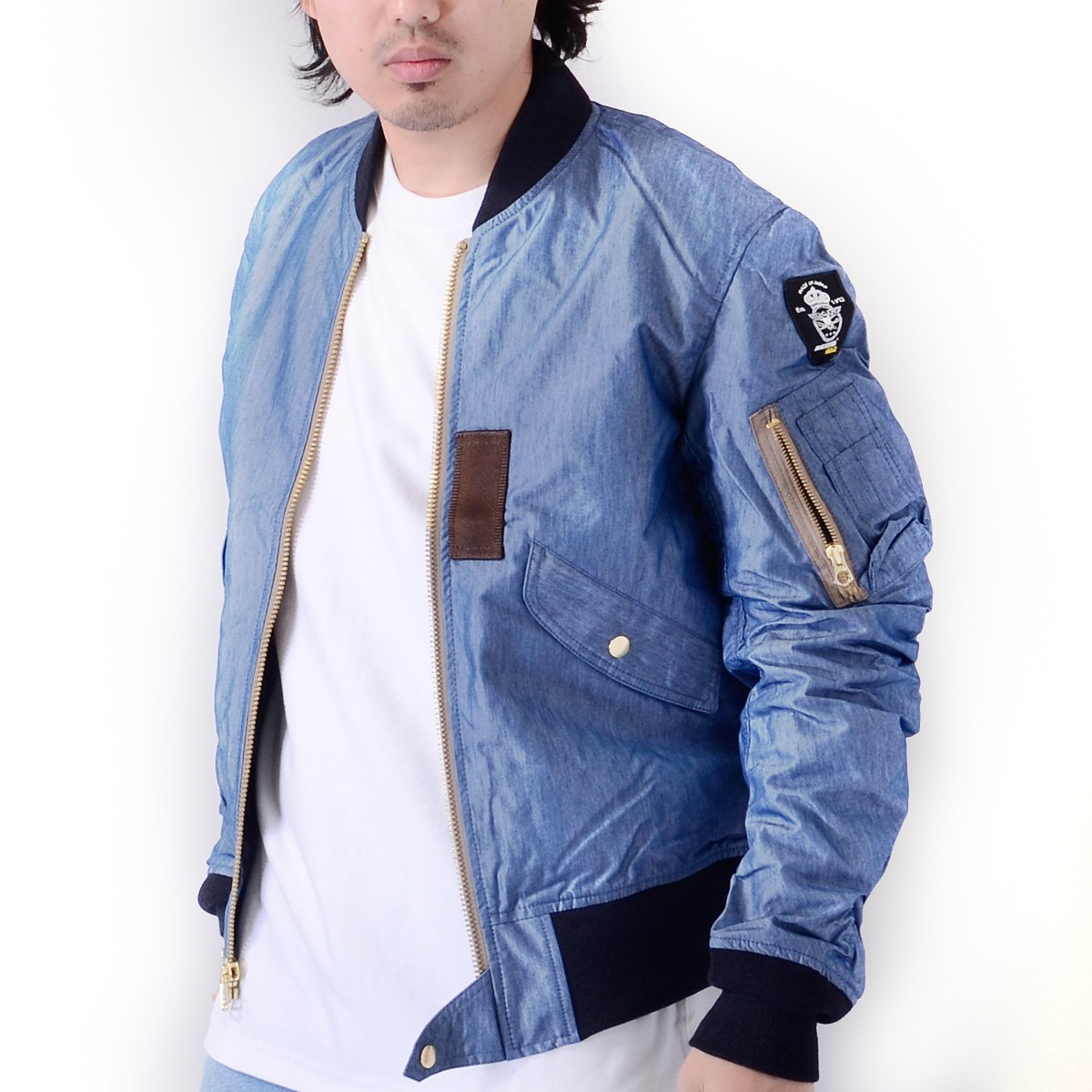 Amazon | [ヒューストン ゴールド] L-2 フライトジャケット 空軍