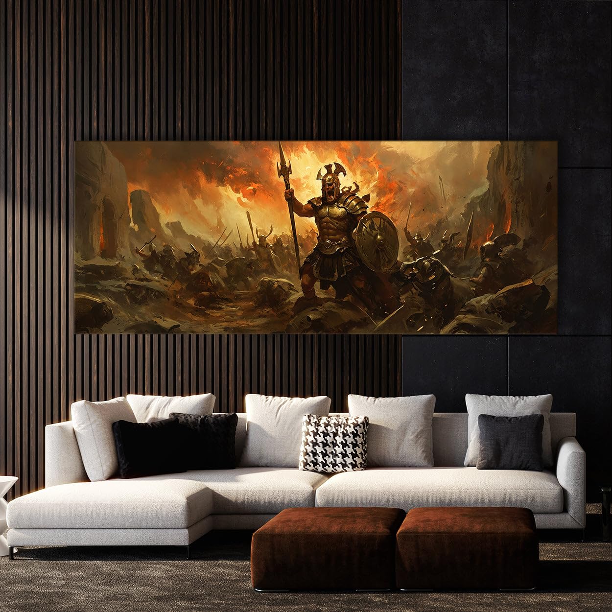 Amazon.com: Sense Canvas Ares Mythic Battle Chaos 19 Canvas Art