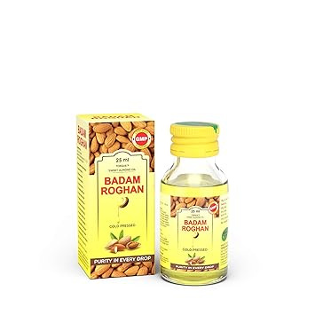 Torques Badam Roghan Oil ? Sweet Almond Oil 100% Pure and Cold Pressed For Hair and Skin-25ml (Pack of 1)