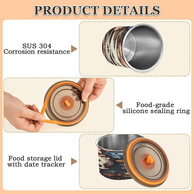 Almacenador de Alimentos ALAZA 17 oz, Acero Inoxidable, Hermético miniatura 6