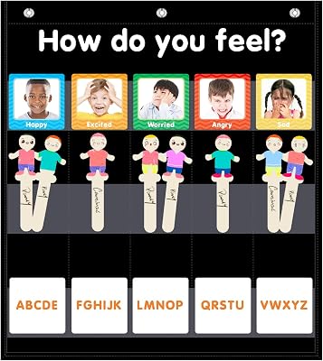 Eamay Emotions and Feelings Pocket Chart for Kids Philippines | Ubuy