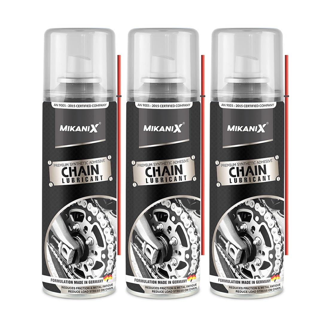 MIKANIX Premium Synthetic Adhesive Chain Lubricant - 500ml (Pack of 3) | Reduces Friction & Metal Fatigue | High-Performance Lube for Motorcycles & Bicycles-picture-18