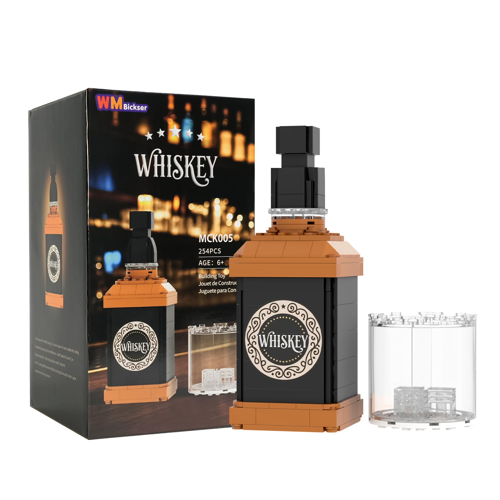 Amazon.com: WMBickser 254Pcs Toy Building Block Set for Whiskey