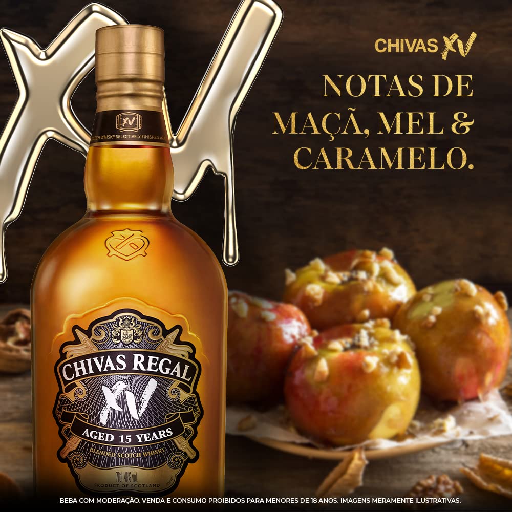 Whisky Chivas Regal XV 15 anos Escocês - 750ml | Amazon.com.br