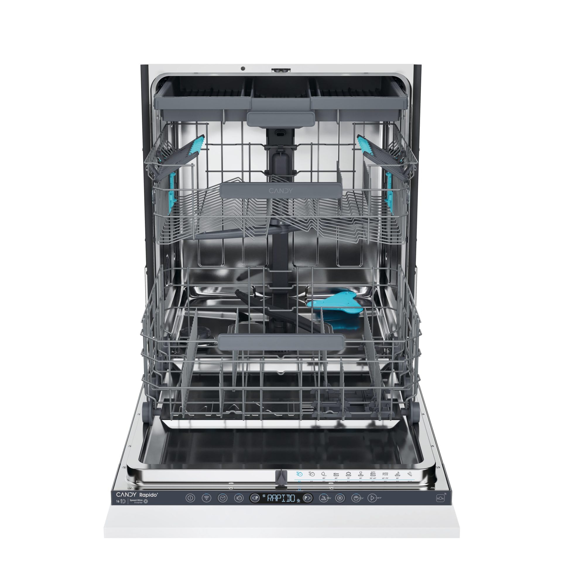 CS6C2S3PSA RapidO' - Lavastoviglie da Incasso 60 cm, a Scomparsa Totale, Wifi, 16 Coperti, Classe energetica C