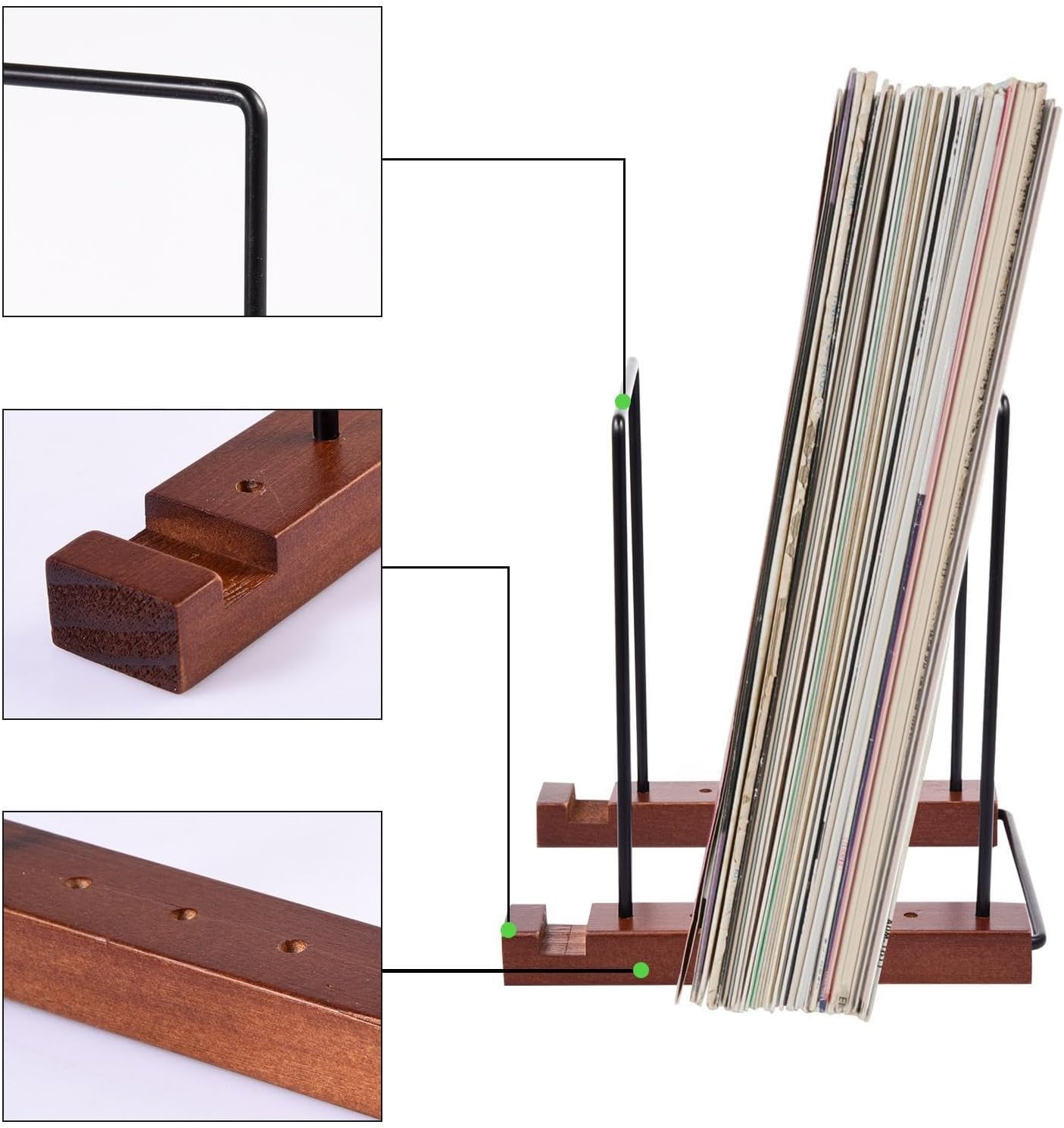 Record Holder Shelf Space Saving Display Shelf Multipurpose Stand image 4