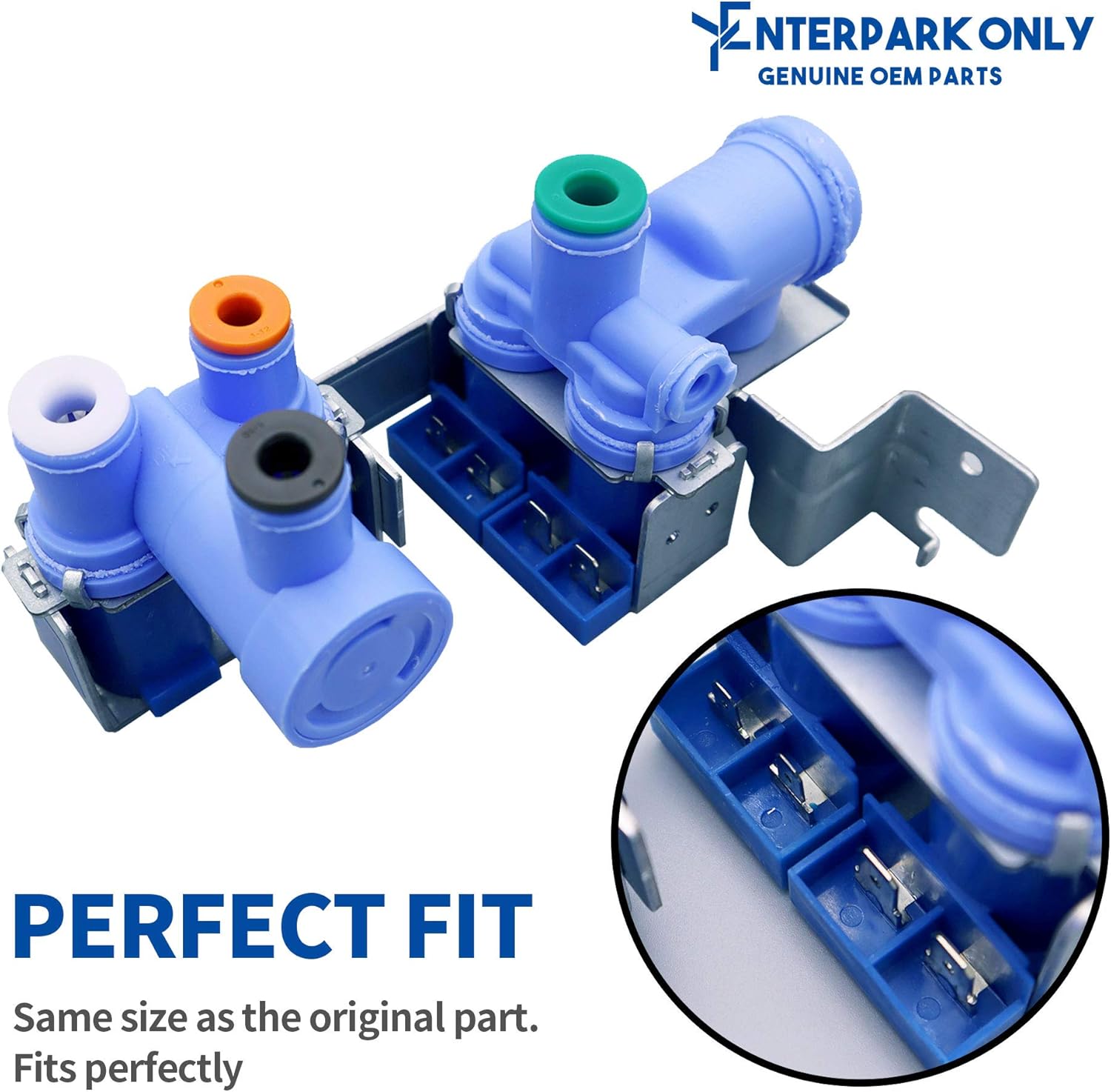 Enterpark 5221JB2006A Refrigerator Water Inlet Valve for LG Replaces 5220JB2004A AP4444448 PS3527468