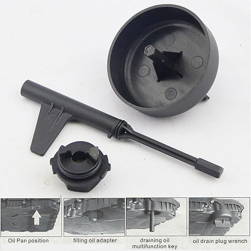 Miniatura 3 de Juego de herramientas de adaptador de llenado de aceite de transmisión de 4 piezas para Mercedes Benz 9G Tronic Juego de drenaje de aceite de