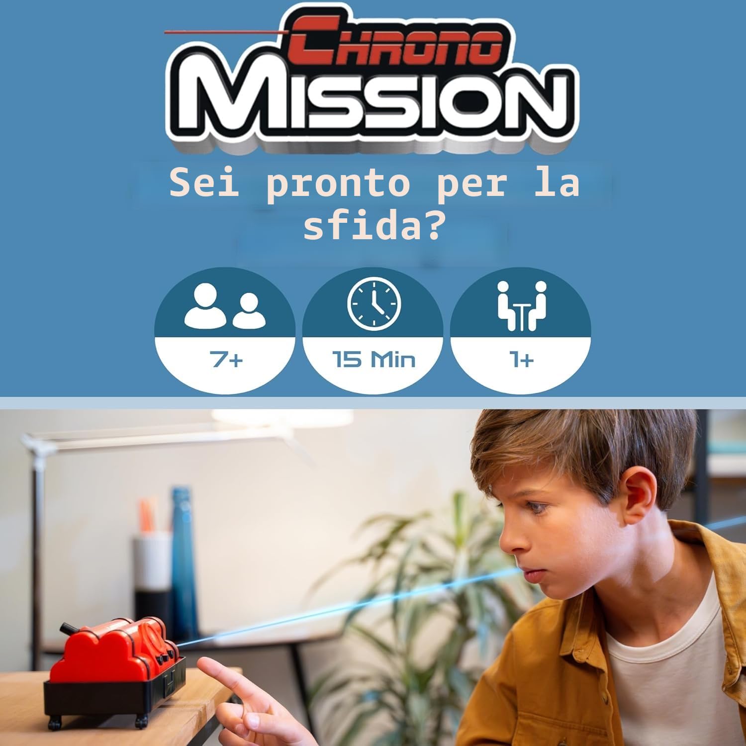 Chrono Mission Game - The Ultimate Adventure Spy Game for Kids - Diventa un vero agente segreto, attraversa i laser e completa una missione spia - Gioca con gli amici o da solo - Set spia per bambini