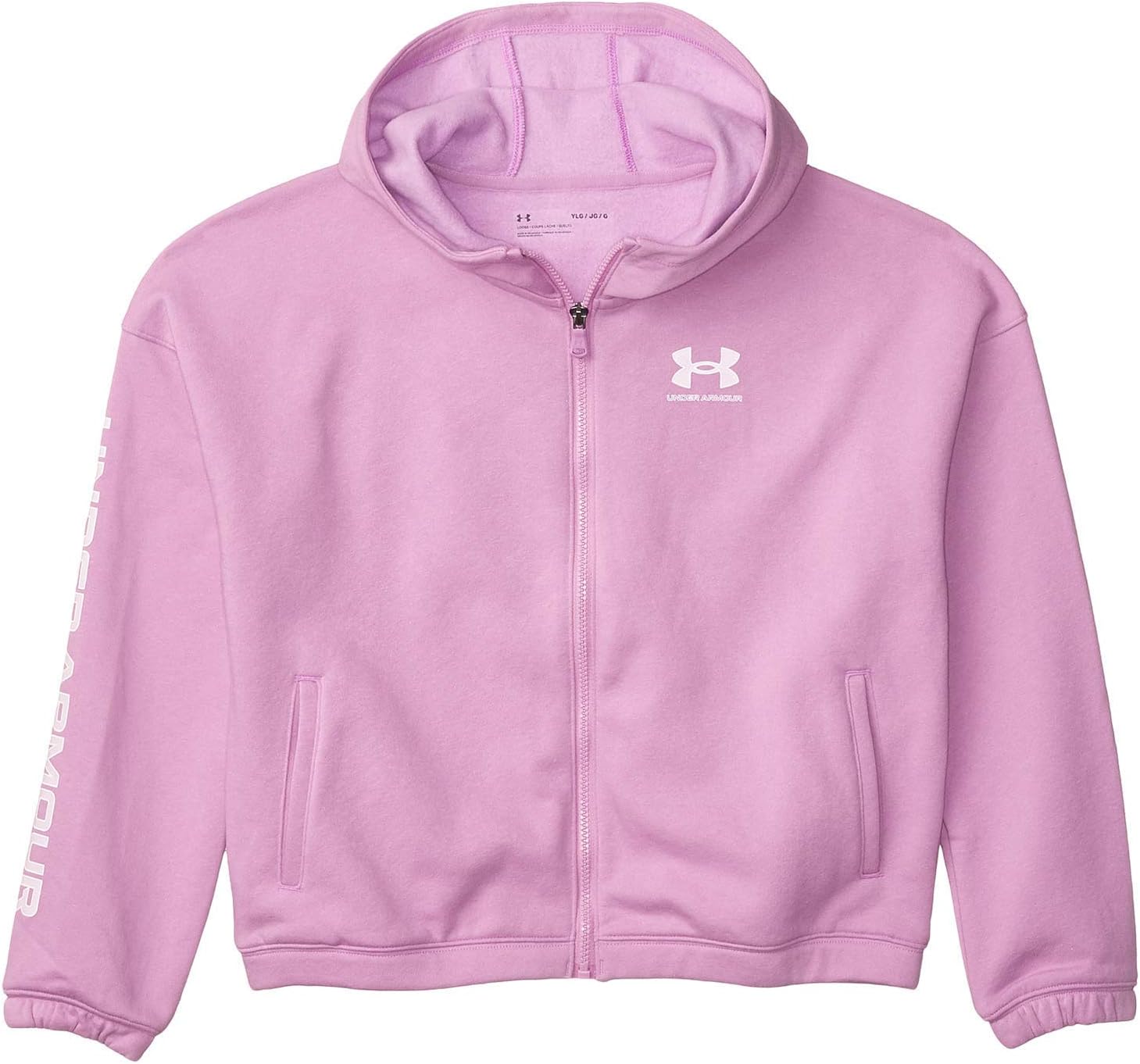 Under Armour Girls' Rival Fleece Full Zip Hoodie