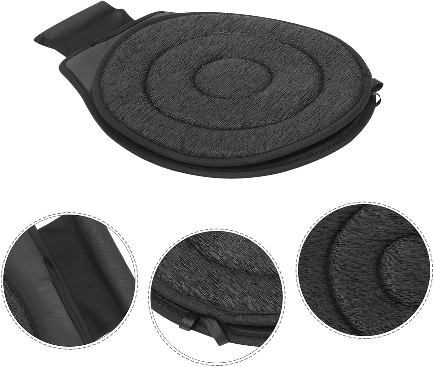 KALLORY Eva Material Swivel Seat Cushion Car Seat Pillow Rotation Easy to Move for Office Travel