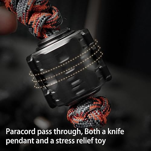 Miniatura 3 de Sonic Mecha Collar Paracord Bead Cuchillo Colgante Cuentas Adultos Anti Estrés Alivio EDC Juguetes Regalo Regalo de Cumpleaños, Titanio