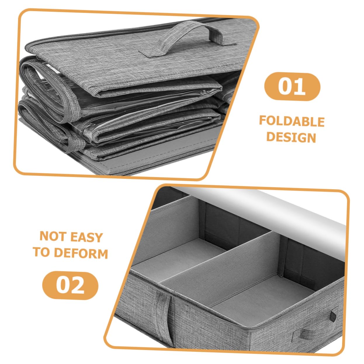 ULTECHNOVO Contenitori Organizzativi Pieghevoli Per Vestiti Piumoni Coperte Scatole Portaoggetti Per Guardaroba Organizer Per Camera Da e Scatole