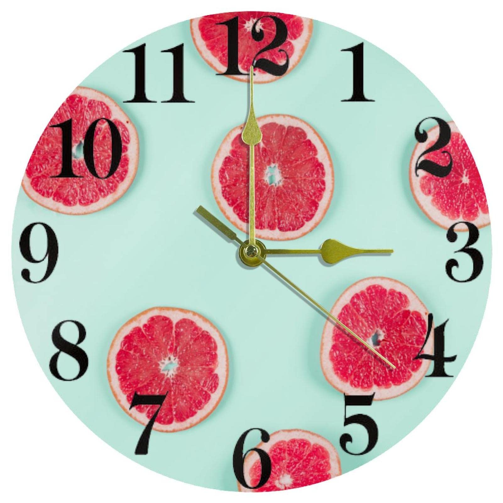 Horloge murale à quartz silencieuse ronde 25cm fonctionnant à piles
