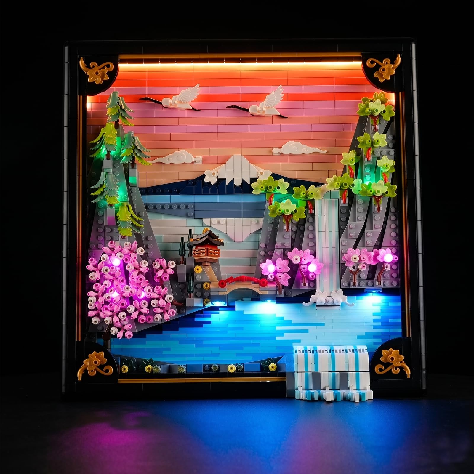 Luces LED para Lego 31218 Flor de Cerezo Japonés de Vaodest con cable usb 8