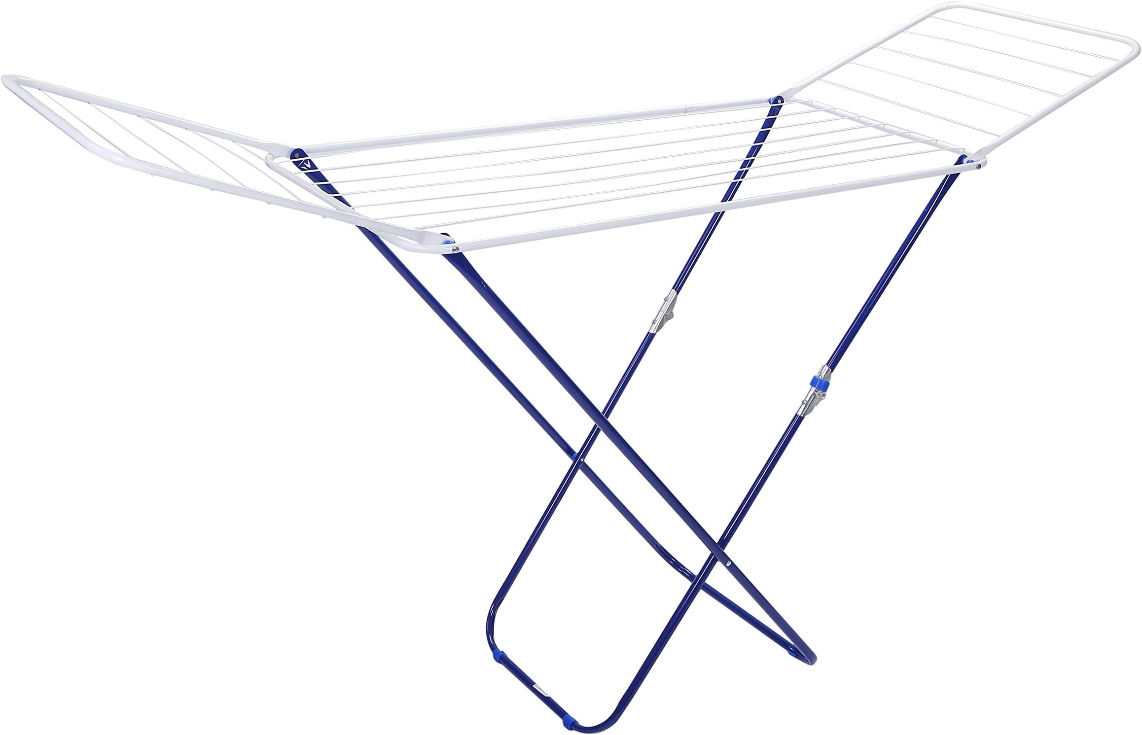 Royalford Large Folding Clothes Airer – Stainless Steel Drying Space Laundry Durable Metal Drying Rack Multifunctional Air Dryer | Ideal for Outdoors Metal Cloth Dryer, Multi-Colour, 108x50 cm, RF5001
