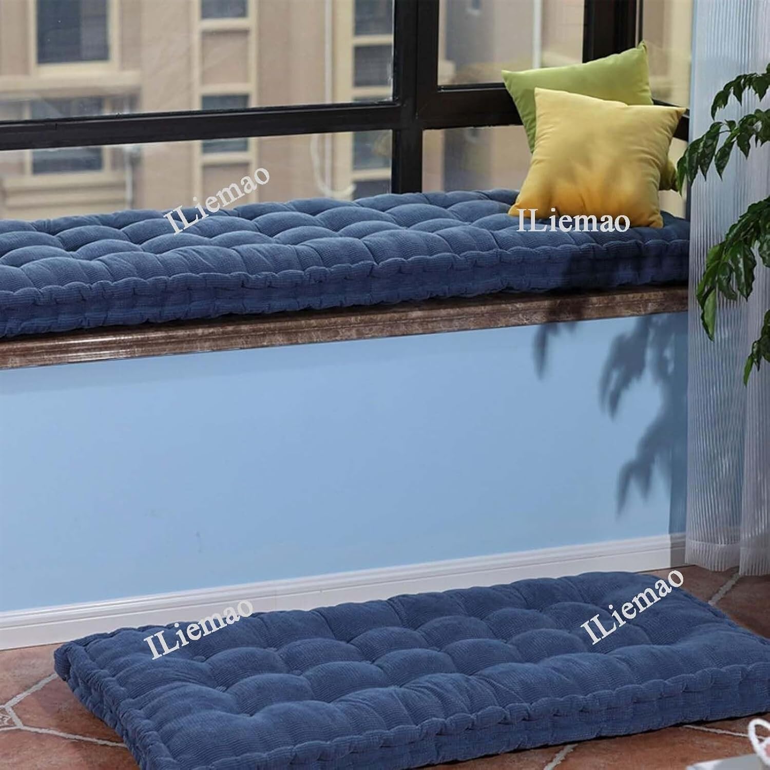 1 Seater 2 Seater Porch Swing Cushion, Bench Cushion Outdoor Indoor 120cm 150cm 3 Seater 100cm 140cm 240cm Garden Cushions 50x50 Reversible, Chair Pad 40x40 Cushion for Office Chair Garden Bench