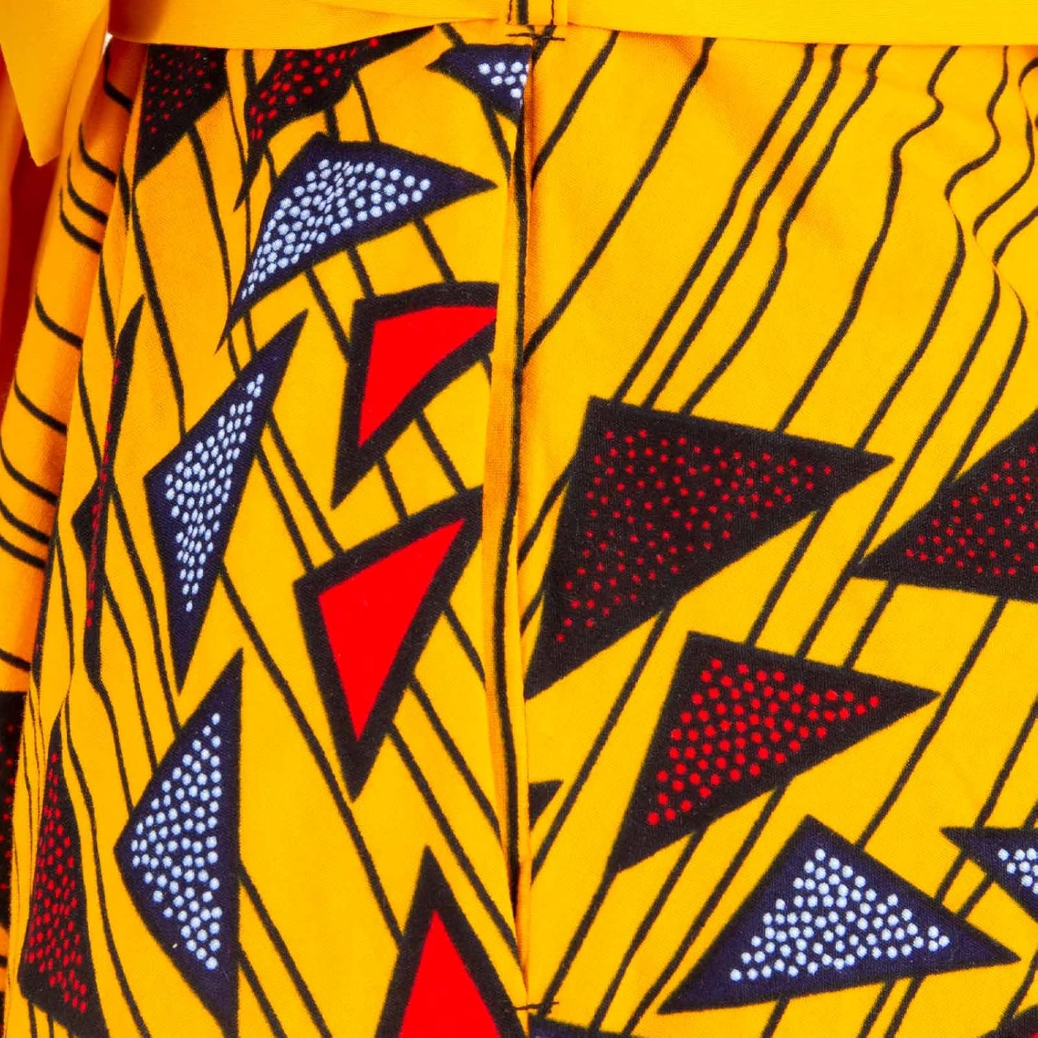 African Dresses for Women Ankara Print Sleeveless A-line Dress with Belt Dashiki Casual Party Wedding - Image 5