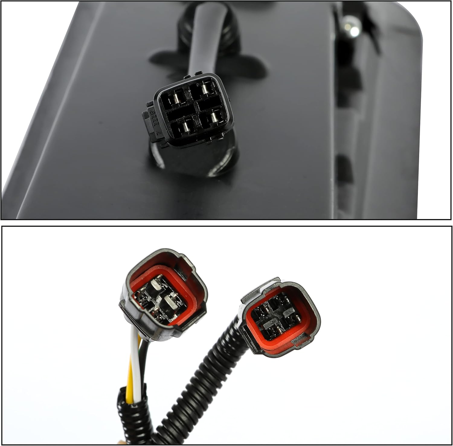 HECASA LED Fog Lights w/Turn Signal Lamp Compatible with 2017-2020 Ford F150 Raptor Daytime Running Lamp DRL Plastic Clear Lens Black Bezel