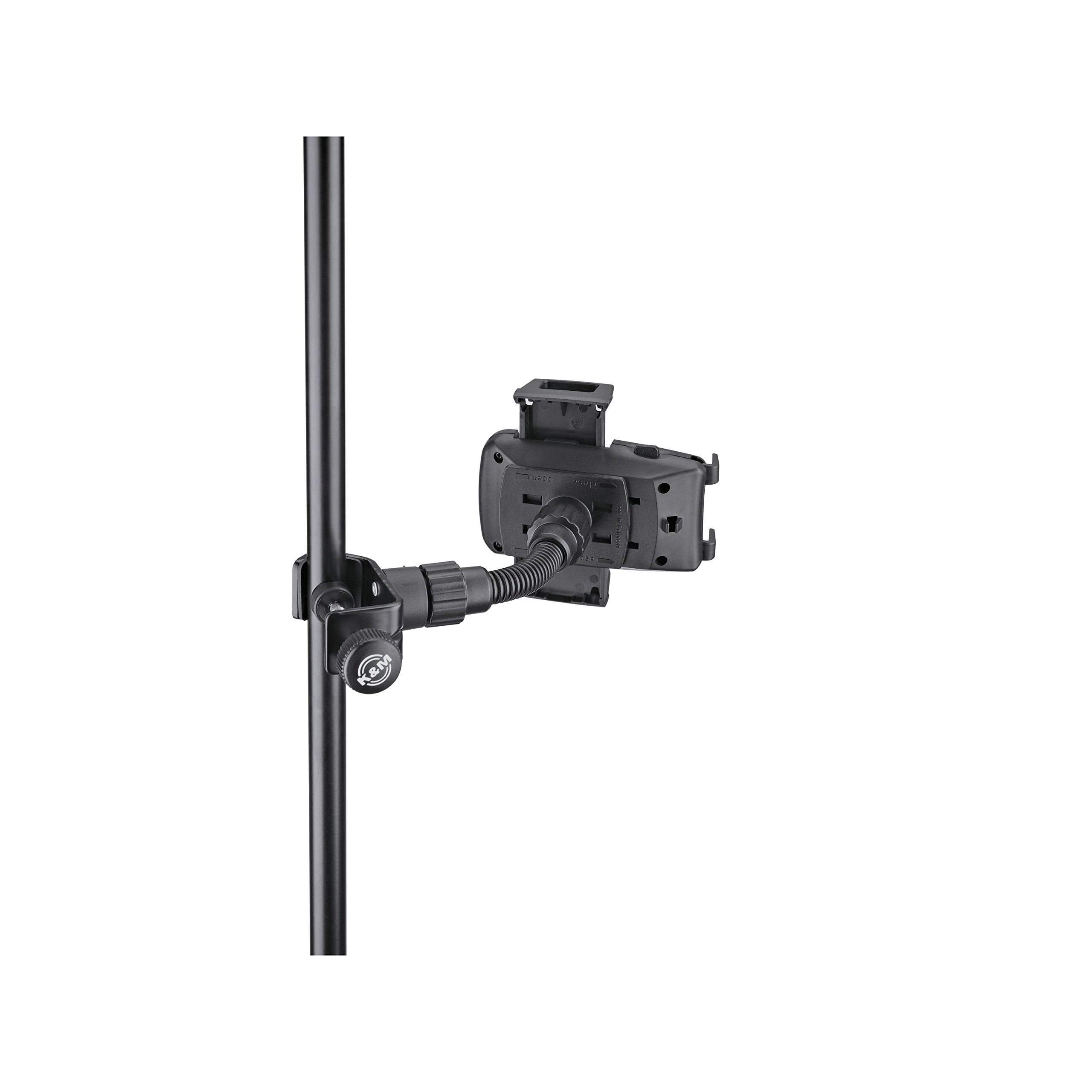 Amazon | K&M スマートフォンホルダー 取付有効幅:44~84mm 黒 19745