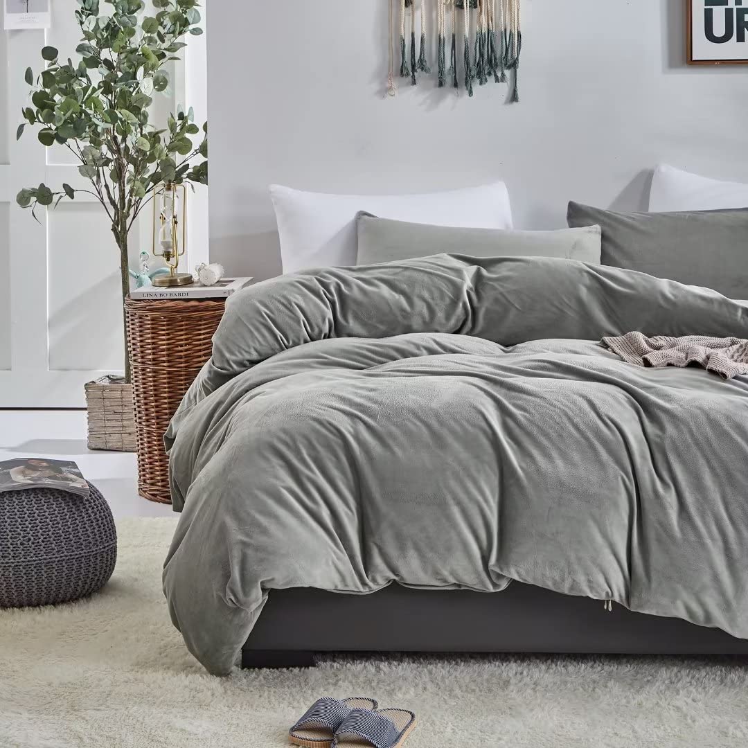 Cozylux Juego De Edredón Tamaño California King De Dark Grey | Envío Gratis
