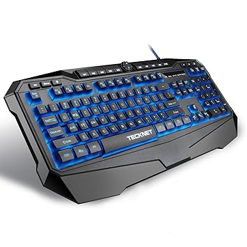 Tecknet X702 Gryphon Illuminated Programmable Gaming Keyboard (Black)