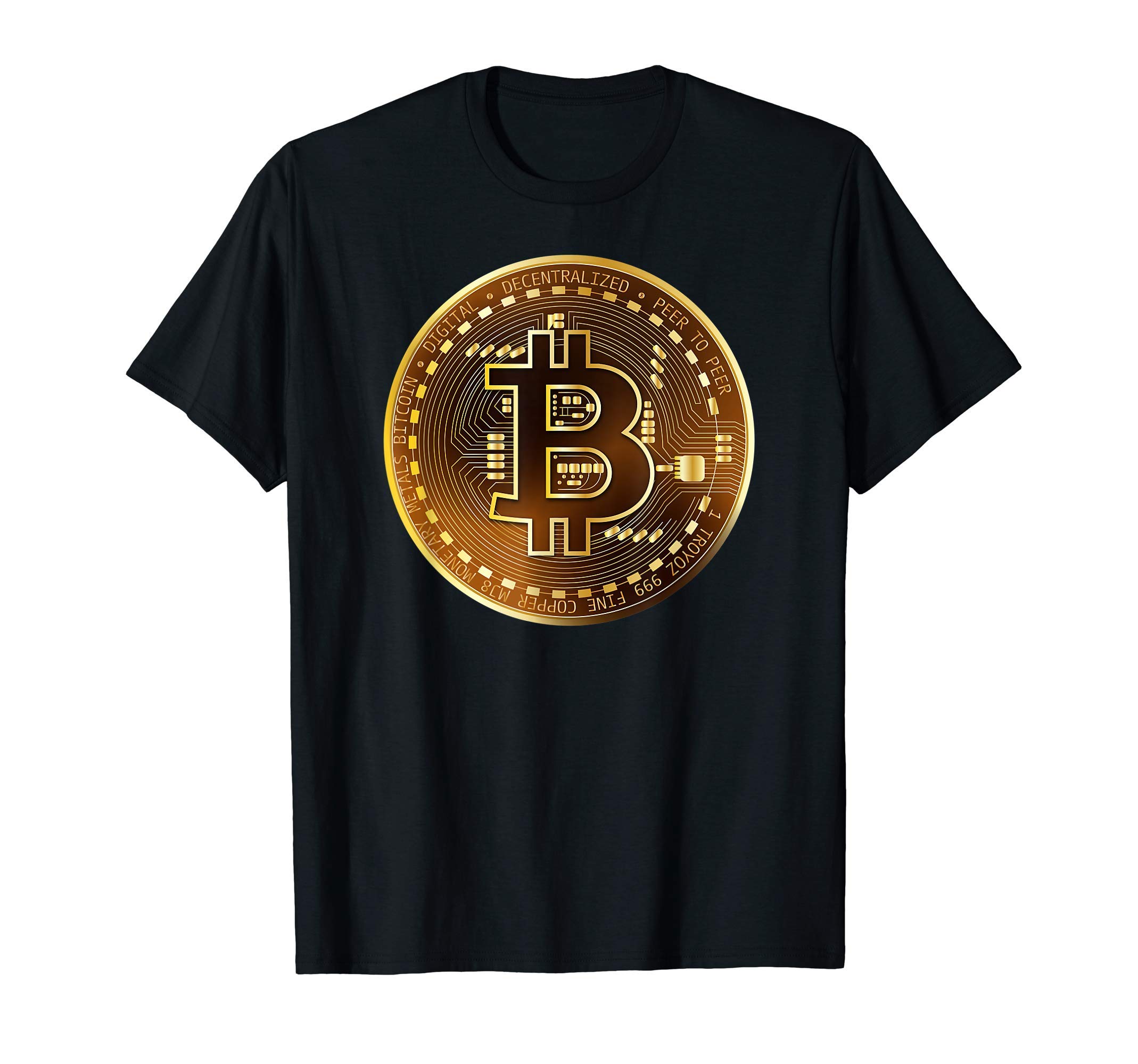 Bitcoin Coin BTC Crypto Currency Traders Blockchain Miners T-Shirt