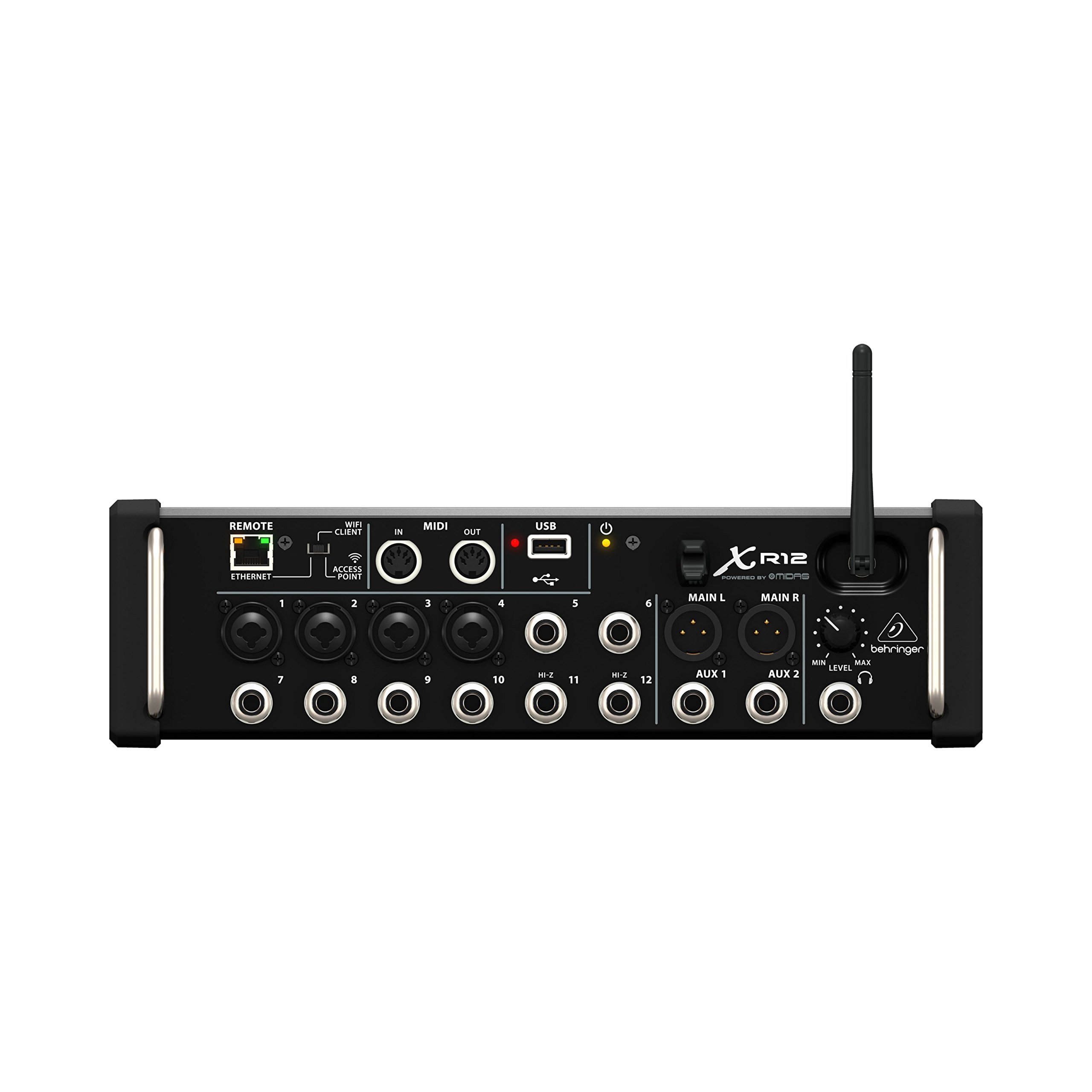 Amazon.com: Behringer X Air XR12 Mezclador digital controlado por