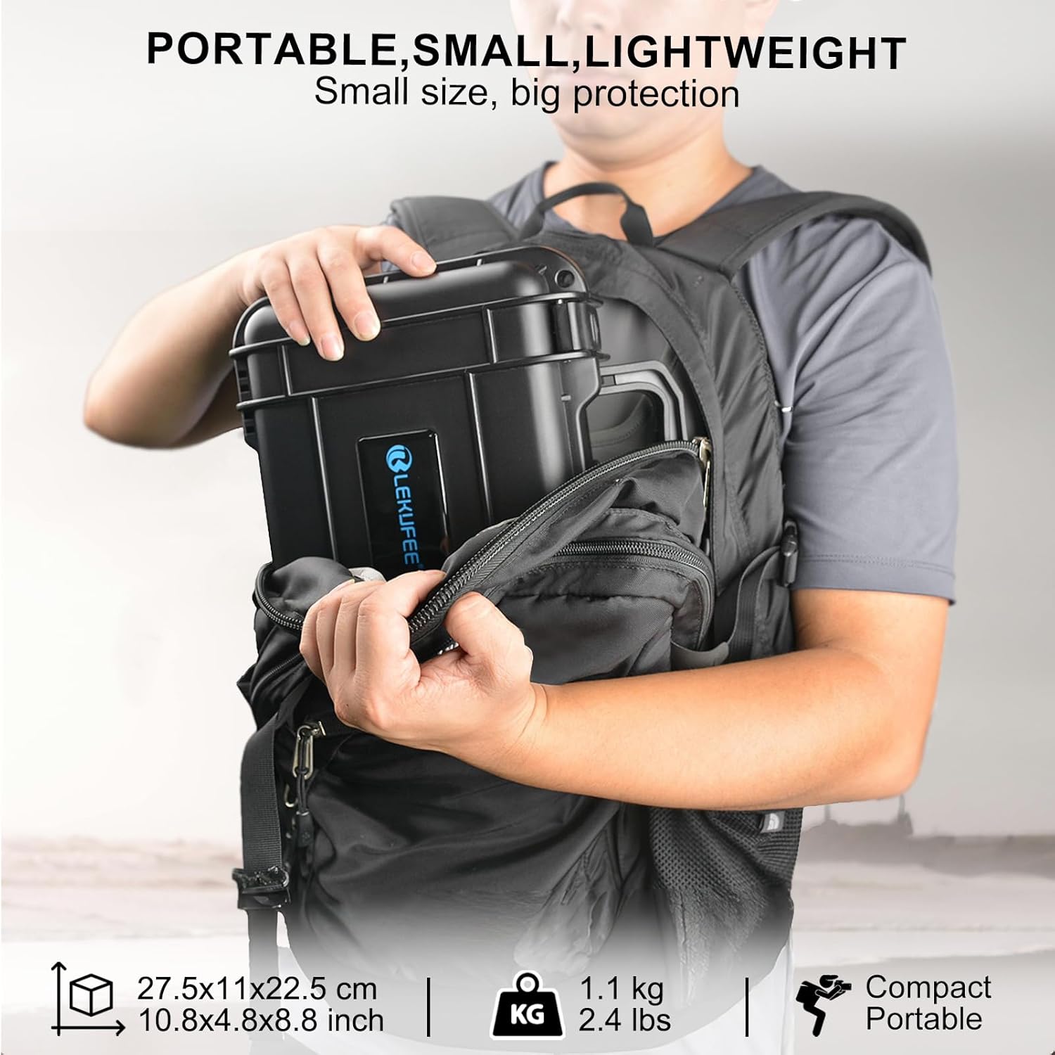 Lekufee Waterproof Carrying Case for Insta360 X5, Insta360 X4, Insta360 X3 Camera and Other Accessories(Case Only)