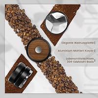 MICXNIC Espresso Leveler 54 mm Diófa Kávé Elosztó Magasság Állítható Portafilter Sage Barista Kiegészítő 304 Rozsdamentes Acél 3