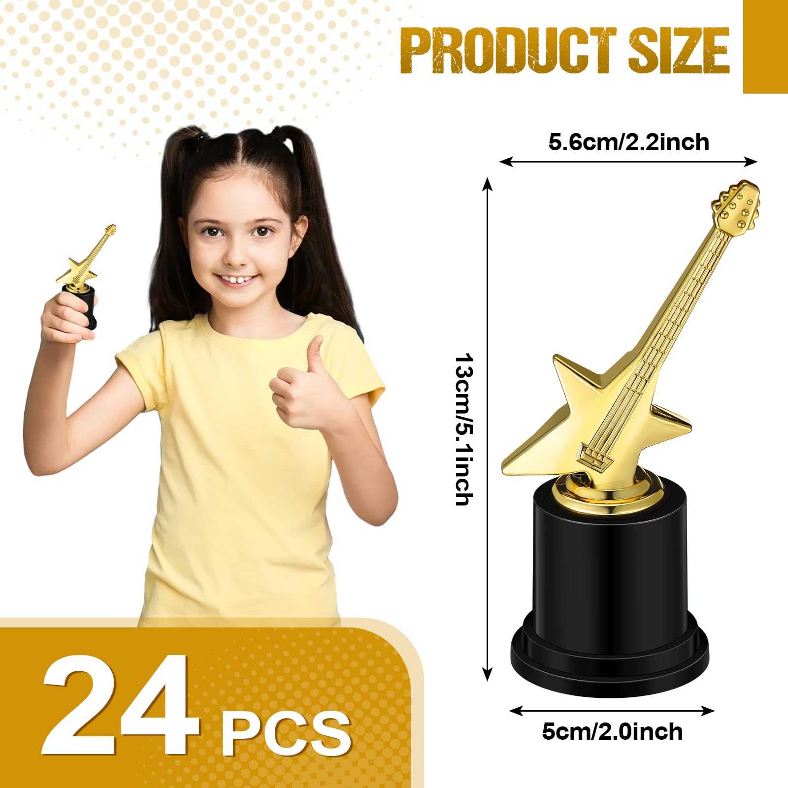 WinnerWhy 24 trofeos de plástico dorado para premios de trofeos dorados, pequeños trofeos, regalos de agradecimiento para compañeros de trabajo, competiciones deportivas, fiestas