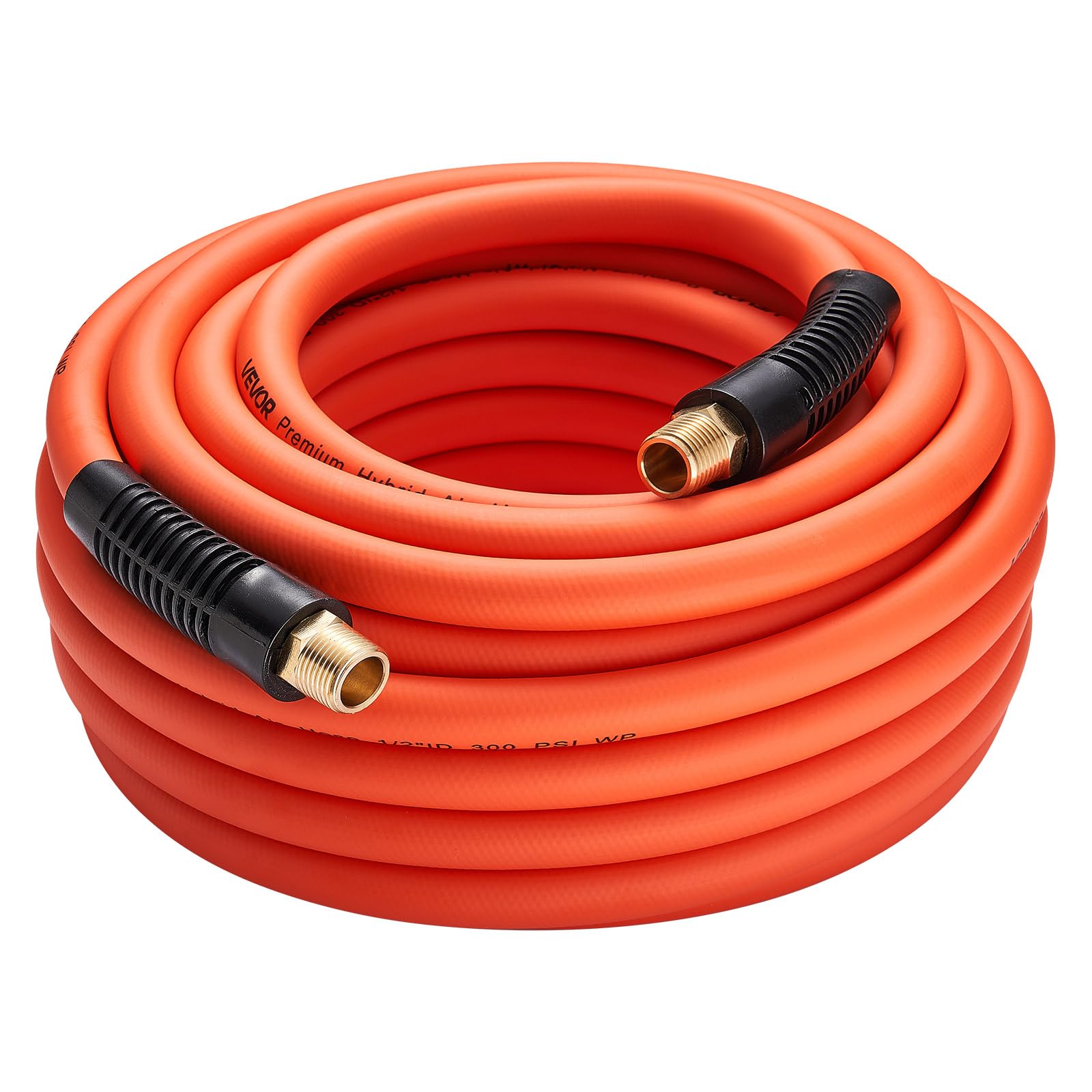 VEVOR 1/2 inch Hybrid Air Hose 50 ft Orange
