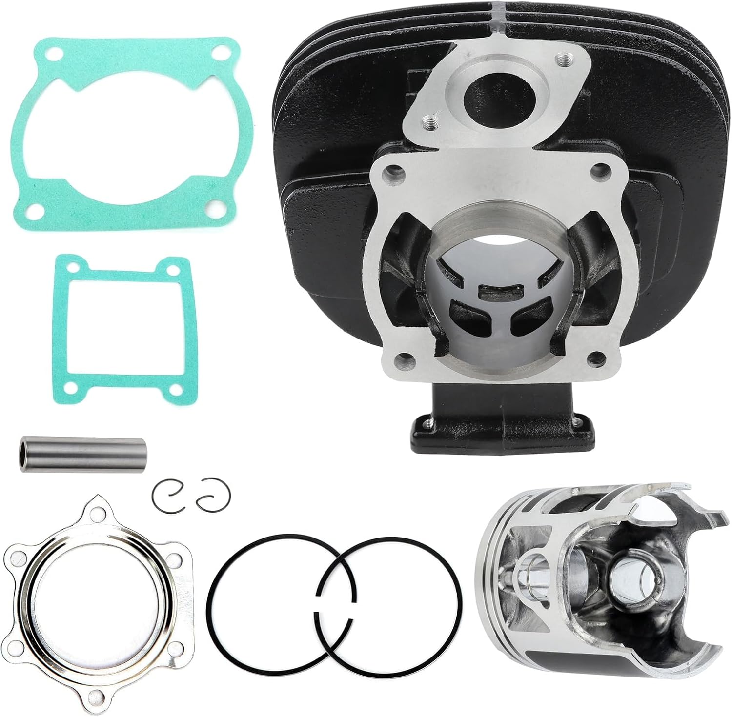 SCITOO Cylinder Piston 2XJ-11311-02-00, ADP05101DA301S Cylinder Piston Gasket Top end Kit fitment 1988-2006 for Yamaha Blaster 200 YFS200