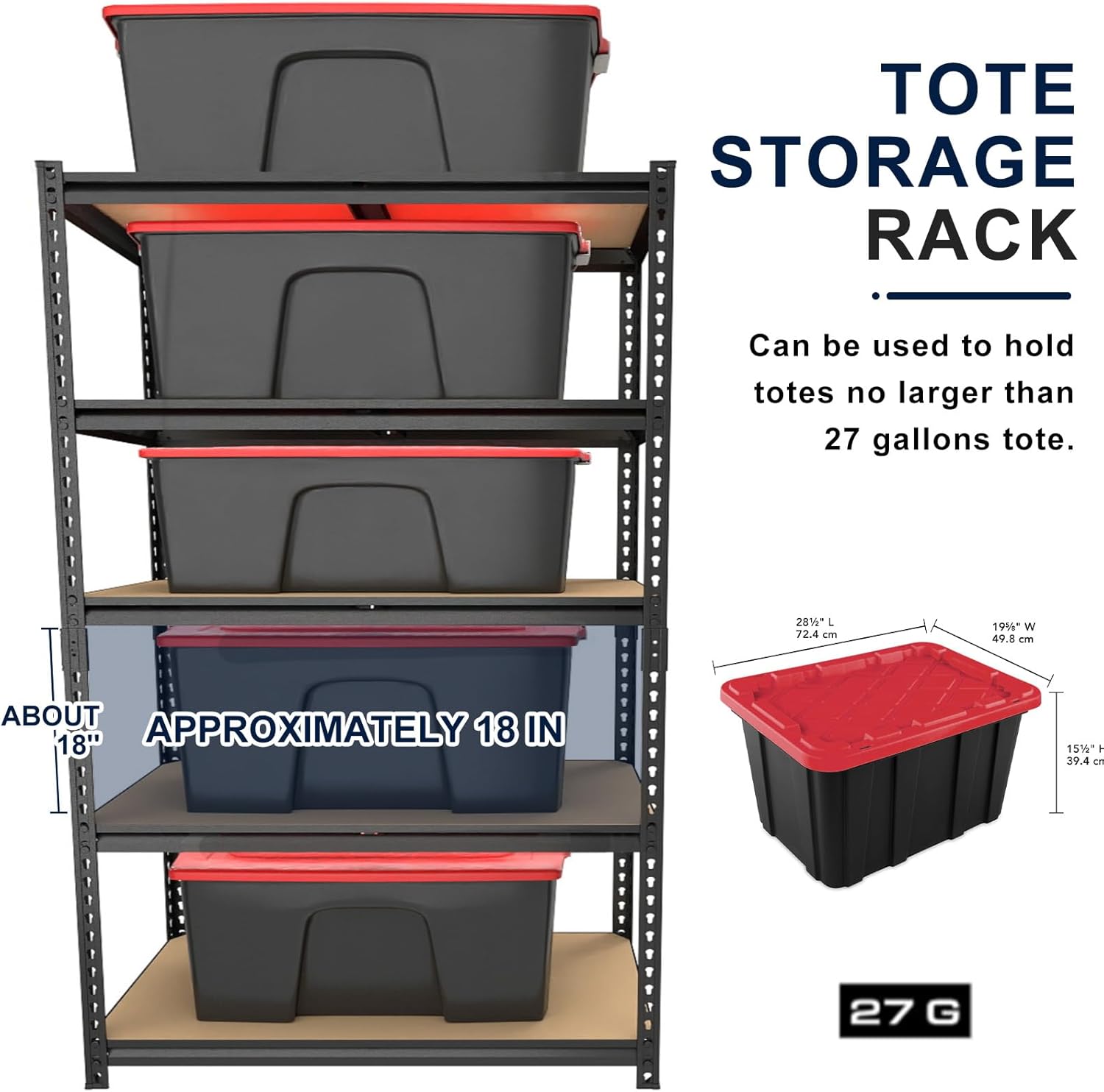 Garage Storage Shelves 72'',2400 LBS Garage Shelving Units, Storage Shelves Heavy Duty, Basement Shelving, Metal Shelving Units Free Standing