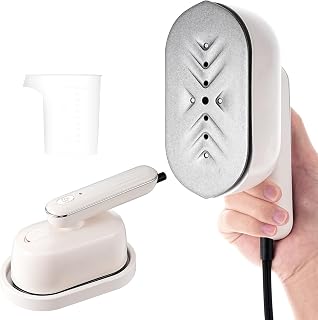 Mini Steam Iron for Clothes, 90° Rotating Portable Steamer Travel Mini Steam Iron, 1000W Iron Steamer Support Dry and Wet Ironing 2 in 1 Fast Heat-Up for Home Travel College