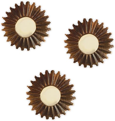 Miniatura 1 de Sunburst - Juego de 3 espejos de pared para decoración del hogar, sala de estar, dormitorio, entrada