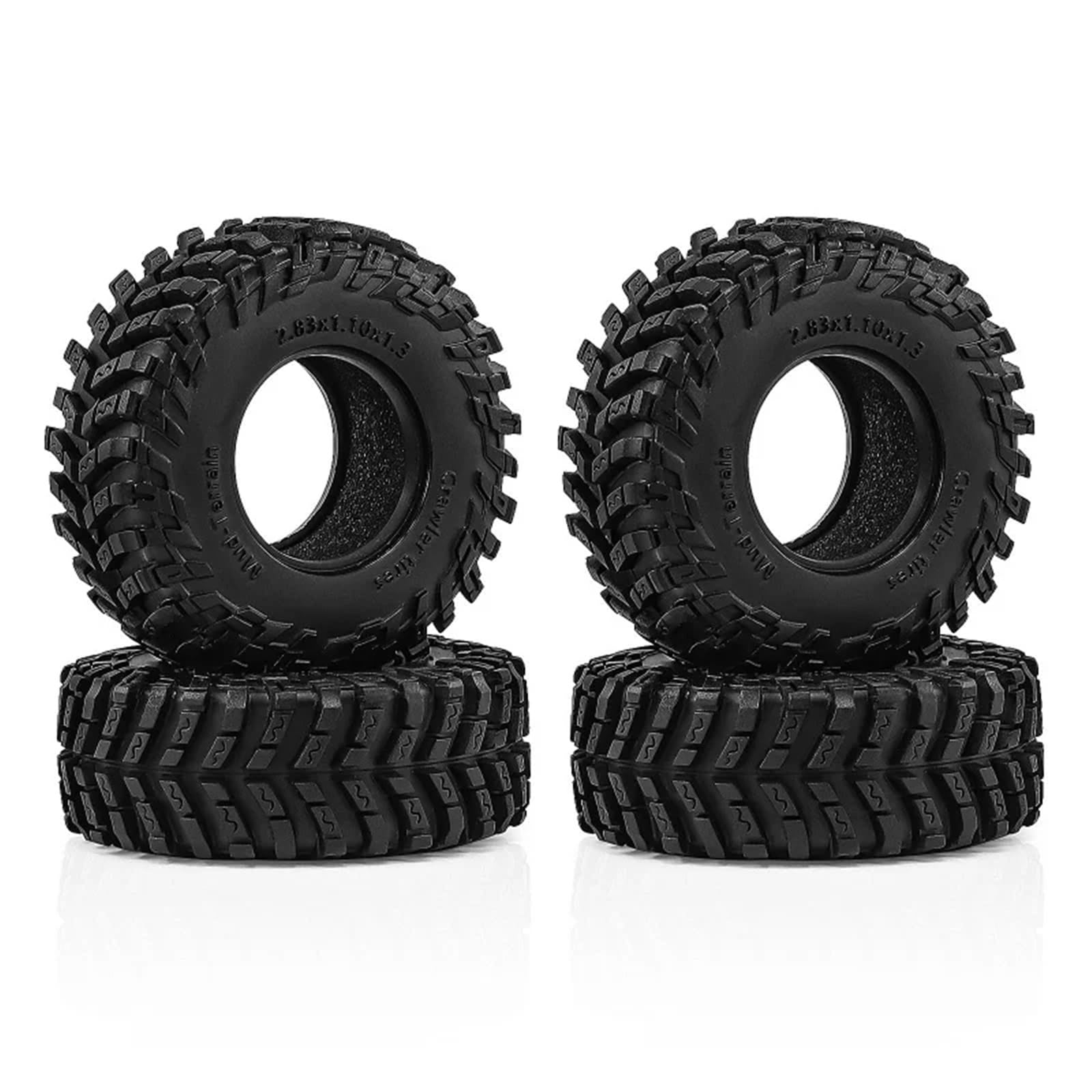 Neumático RC para TRX4M para SCX24 para FMS para Ascent-18 1/18 1,3 Pulgadas 72x28mm Ruedas Neumáticos para Coches Escalada W332 Vehículos Todoterreno Camiones