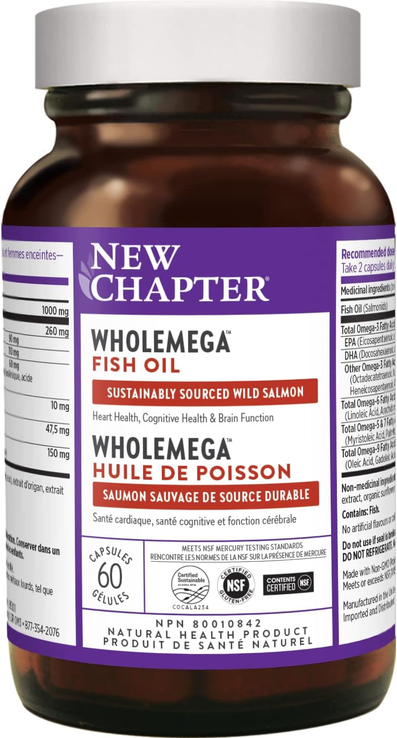 New Chapter Wholemega 1,000 mg 60 Count Amazon.ca Health & Personal Care