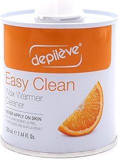 Depileve Easy Clean Citric Wax Cleaner and Remover for Warmers and Professional Equipment - Orange Scent - for Salon Use - 7.7 oz.