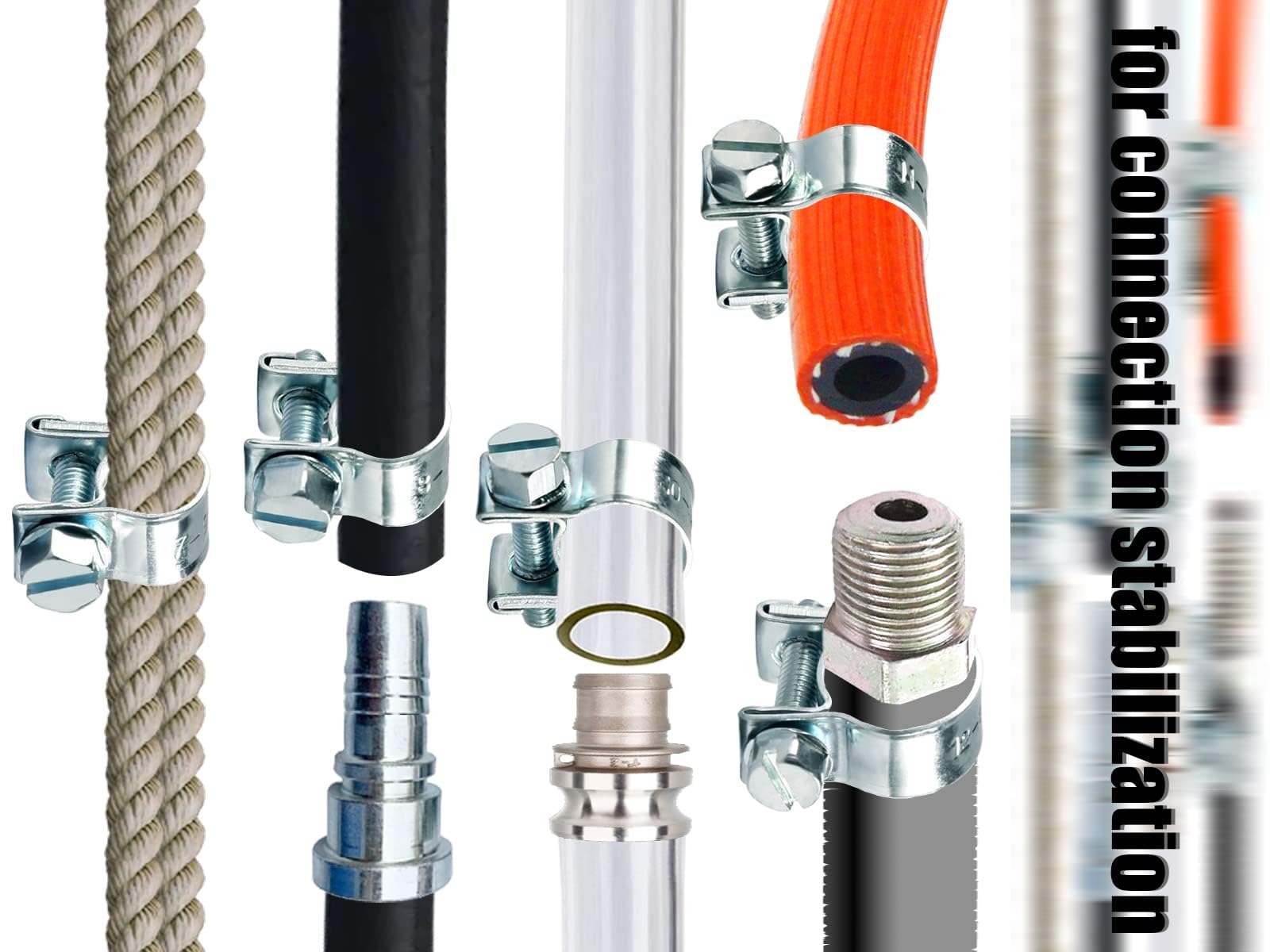 Fascette Acciaio Inox 5m Spetsbst 15 Chiusure Spetsbst Fascette Stringitubo Acciaio Inox 5m - Set Con 15 Fissaggi Per Tubi E Cavi Fascette Fai Da Te Professionali