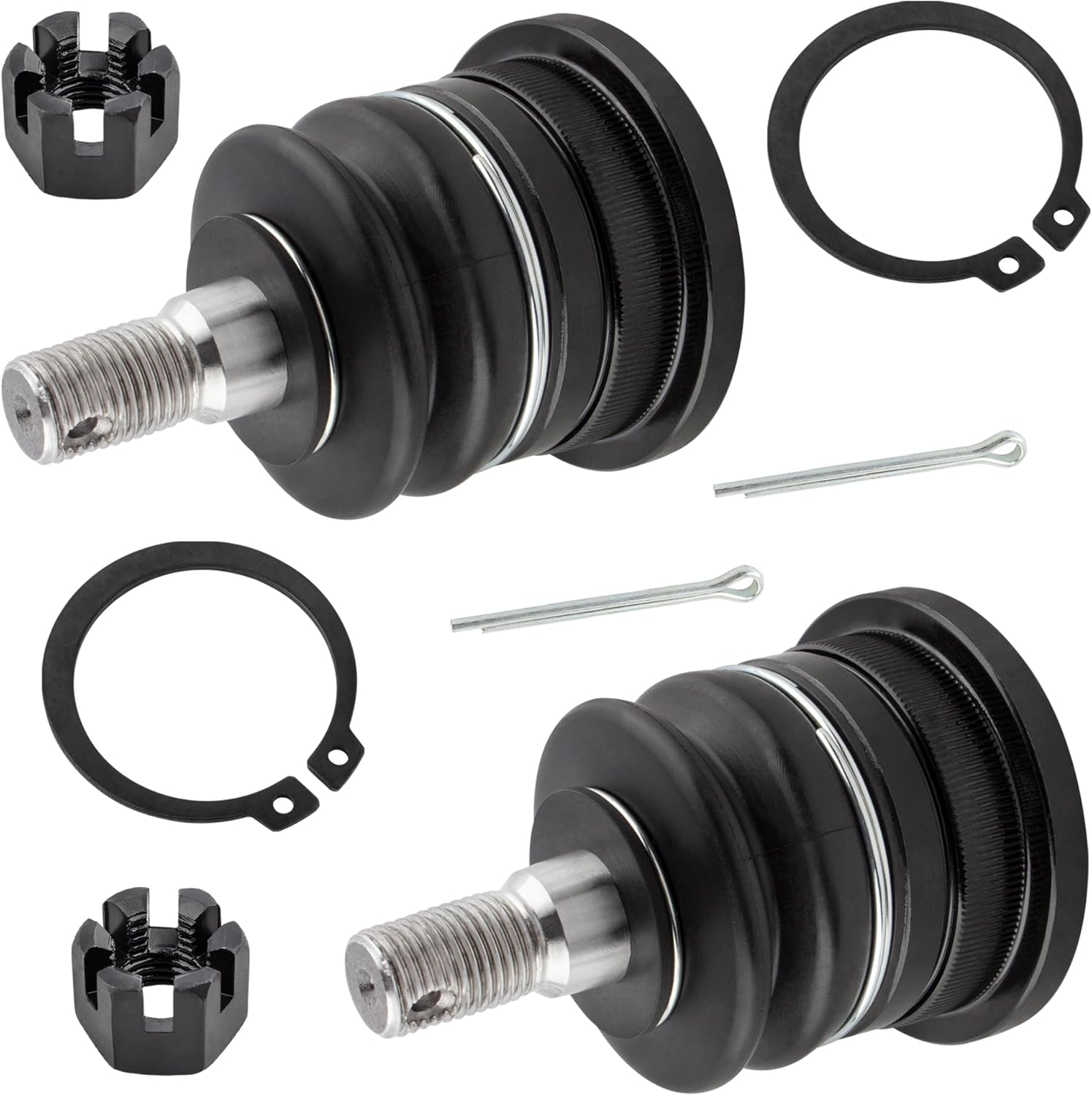 DS80943 K500038 K90663 K90104 Front Center Drag Links Upper & Lower Ball Joints Stabilizer Sway Bar Links for Nissan Frontier 1998 1999 2000 2001 2002 2003 2004 2.4L 2WD, Pack of 7