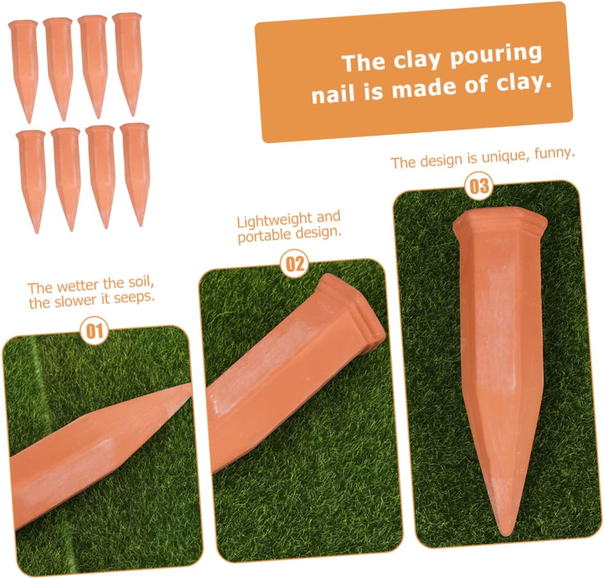 Toyvian 8pcs Ceramic Automatic Watering Device for Plants Self-Watering Irrigation Tool for Outdoor and Indoor Gardens Efficient Water Control Easy to Use for Busy Gardeners