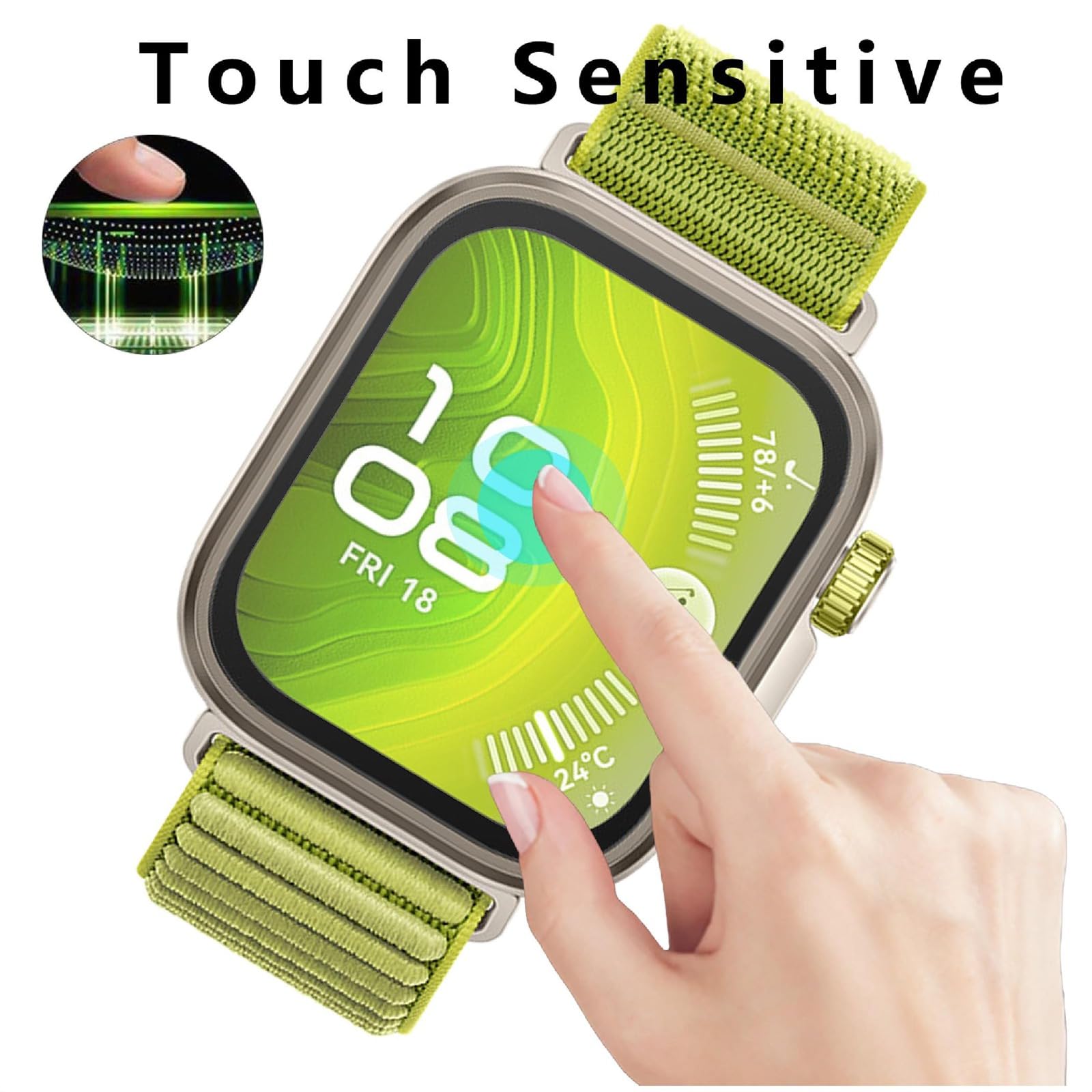 PELLICOLA PROTETTIVA WIGENTO in Plastica per Huawei Watch GT 6 46mm | Design a Copertura Parziale
