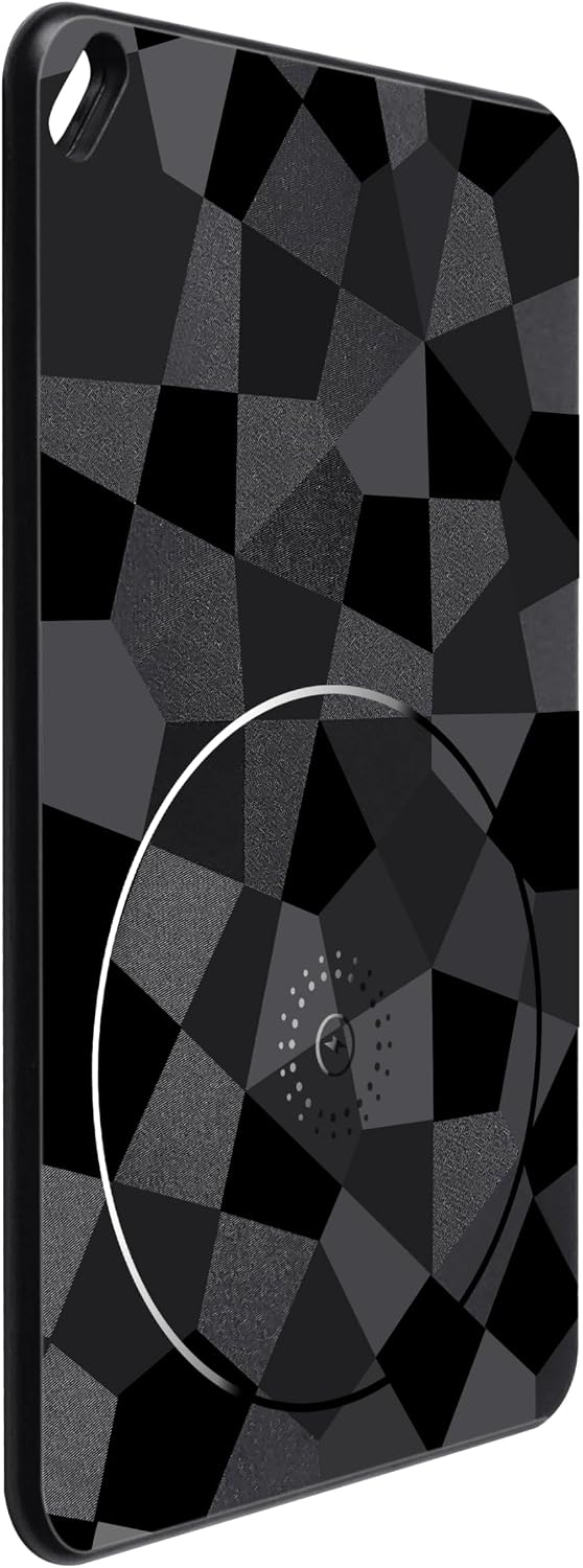 Ultra-Thin Smart Tracking Card, iOS and Android Compatible, Bluetooth Wireless Rechargeable, Water Resistant, Wallet Finder with Geometric Black Design image 2